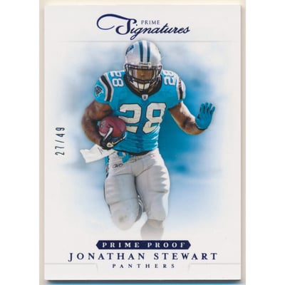 2012 Prime Signatures Prime Proof Blue #40 Jonathan Stewart