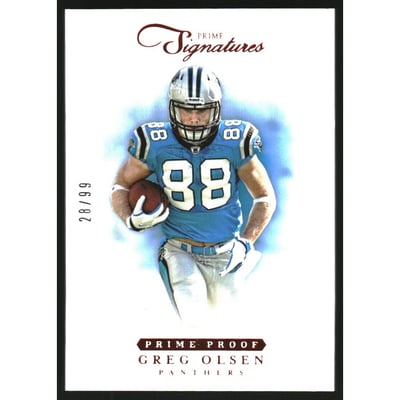 2012 Prime Signatures Prime Proof Red #102 Greg Olsen