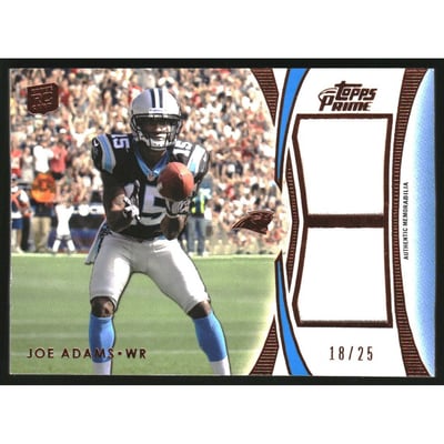 2012 Topps Prime Dual Relics Copper #DRJA Joe Adams