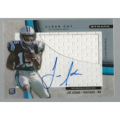 2012 Topps Strata Clear Cut Rookie Relic Autographs #CCARJA Joe Adams