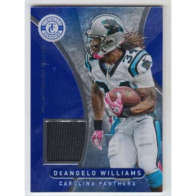 2012 Totally Certified Blue Materials #14 DeAngelo Williams/99