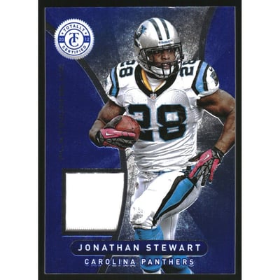 2012 Totally Certified Blue Materials #15 Jonathan Stewart/99
