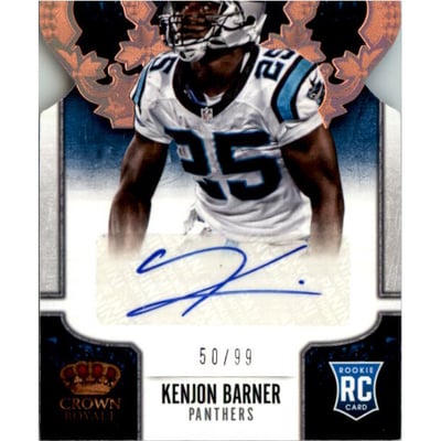 2013 Crown Royale Rookie Signatures Bronze Holofoil #156 Kenjon Barner/99
