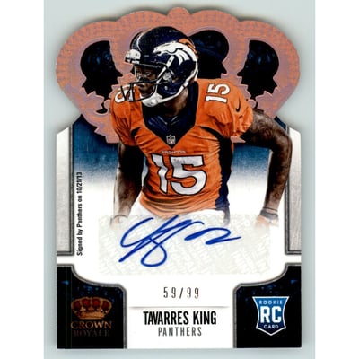 2013 Crown Royale Rookie Signatures Bronze Holofoil #192 Tavarres King/99