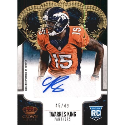 2013 Crown Royale Rookie Signatures Gold #192 Tavarres King