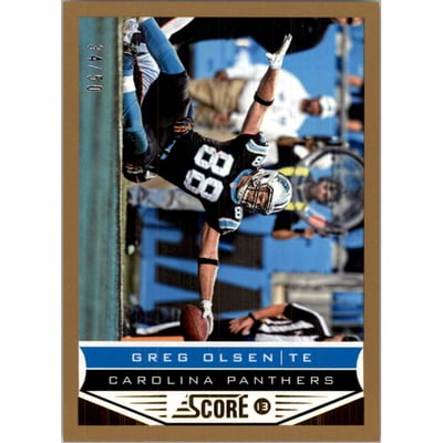 2013 Score Gold Zone #32 Greg Olsen