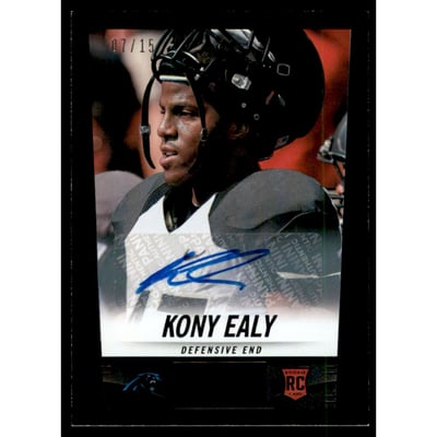 2014 Panini Hot Rookies Rookie Signatures Black #394 Kony Ealy