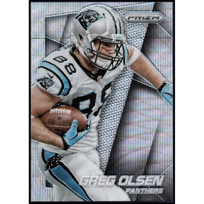 2014 Panini Prizm Prizms Light Blue Wave #114 Greg Olsen