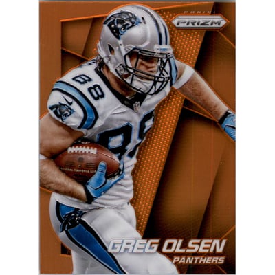 2014 Panini Prizm Prizms Orange #114 Greg Olsen