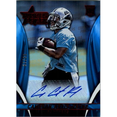 2015 Rookies and Stars Longevity Rookie Signatures Team Name #15 Cameron Artis-Payne/99