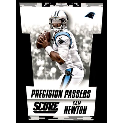2015 Score Precision Passers Black Camo #5 Cam Newton