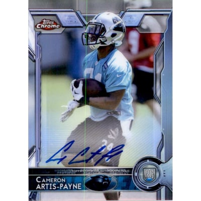 2015 Topps Chrome Rookie Autographs Refractors #167 Cameron Artis-Payne