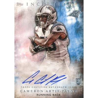 2015 Topps Inception #RA43 Cameron Artis-Payne AU RC