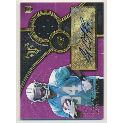 2015 Topps Triple Threads Rookie Autograph Relics Purple #TTRARCA Cameron Artis-Payne