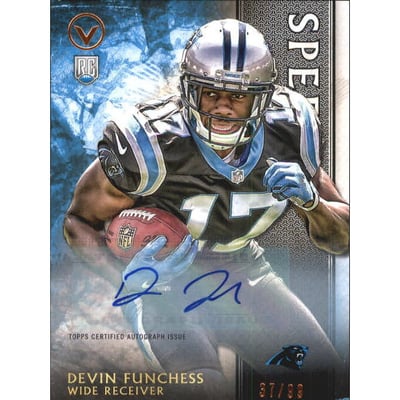 2015 Topps Valor Autographs Speed #199 Devin Funchess