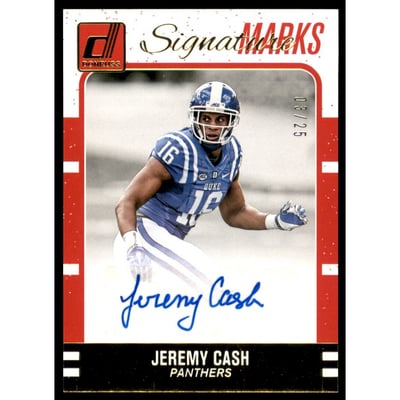 2016 Donruss Signature Marks #73 Jeremy Cash/25