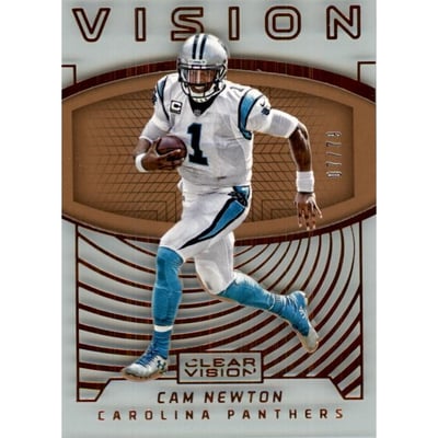 2016 Panini Clear Vision Vision Bronze #7 Cam Newton