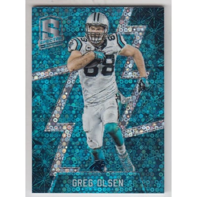 2016 Panini Spectra Neon Blue #55 Greg Olsen