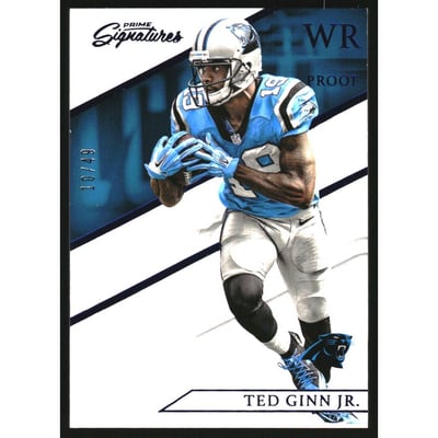 2016 Prime Signatures Prime Proof Blue #190 Ted Ginn Jr.
