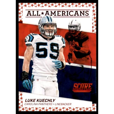 2016 Score All Americans Jumbo Red #19 Luke Kuechly