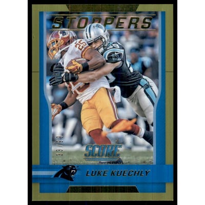 2016 Score Stoppers Jumbo Gold #6 Luke Kuechly