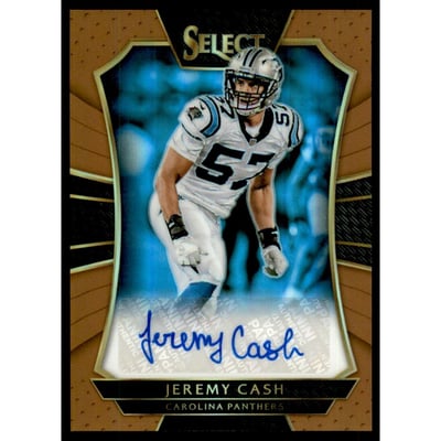 2016 Select Rookie Signatures Prizm Copper #RSJC Jeremy Cash