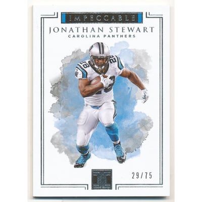 2017 Panini Impeccable #62 Jonathan Stewart