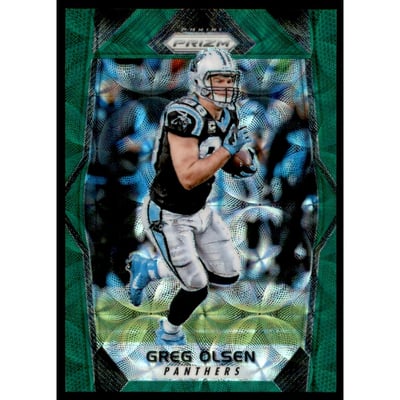 2017 Panini Prizm Prizms Green Scope #73 Greg Olsen