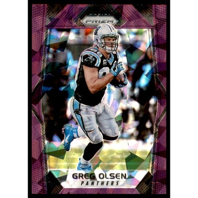 2017 Panini Prizm Prizms Purple Crystals #73 Greg Olsen