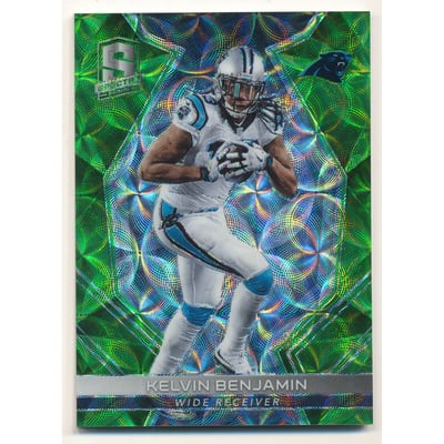 2017 Panini Spectra Neon Green #52 Kelvin Benjamin