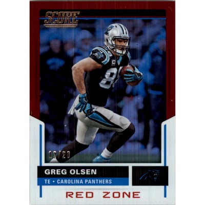 2017 Score Red Zone #100 Greg Olsen