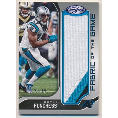 2018 Certified Fabric of the Game Prime #36 Devin Funchess/49