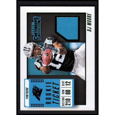 2018 Panini Contenders Rookie Ticket Swatches Variation #7 D.J. Moore