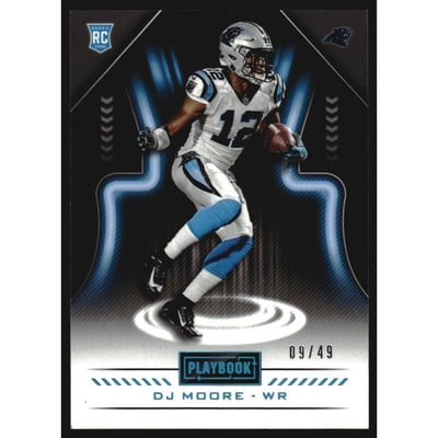 2018 Panini Playbook Platinum #139 D.J. Moore