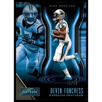 2018 Panini Playbook Platinum #82 Devin Funchess