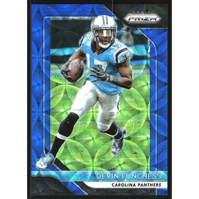 2018 Panini Prizm Prizms Blue Scope #171 Devin Funchess