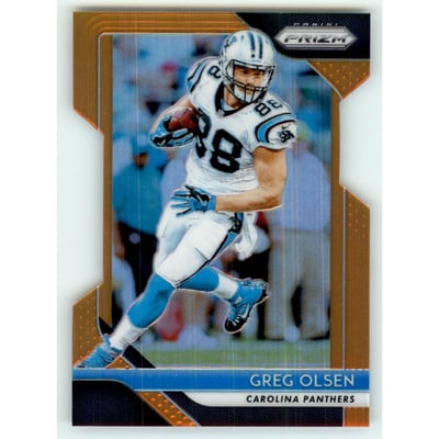 2018 Panini Prizm Prizms Orange #173 Greg Olsen