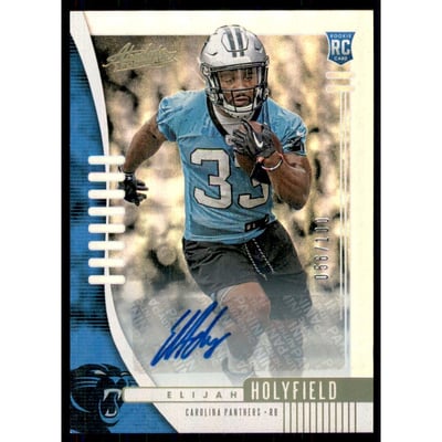 2019 Absolute Signature Rookies Spectrum #147 Elijah Holyfield