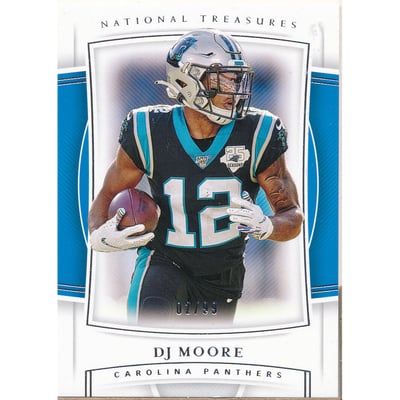 2019 Panini National Treasures #23 D.J. Moore