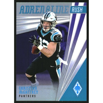 2019 Panini Phoenix Adrenaline Rush Purple #11 Christian McCaffrey