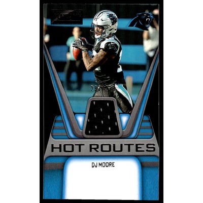 2019 Panini Playbook Hot Routes Jerseys #24 D.J. Moore/299