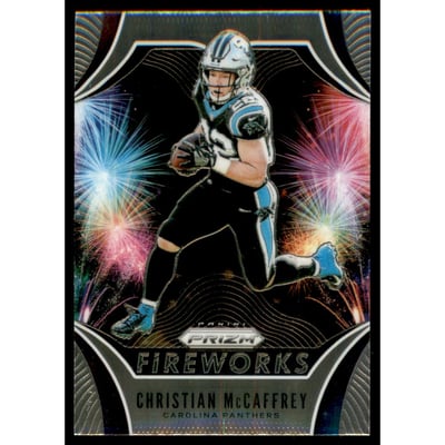 2019 Panini Prizm Fireworks #17 Christian McCaffrey