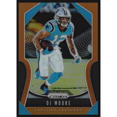 2019 Panini Prizm Prizms Orange #174 D.J. Moore