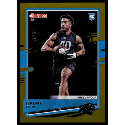 2020 Donruss Press Proof Gold #289 Jeremy Chinn