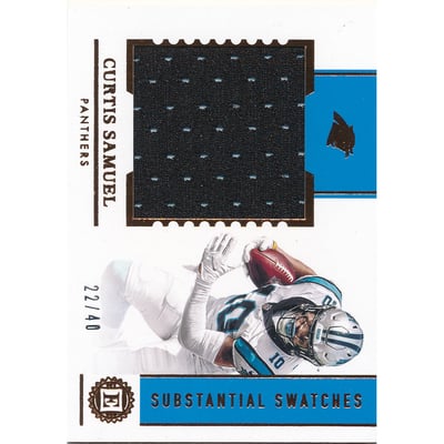 2020 Panini Encased Substantial Swatches #2 Curtis Samuel