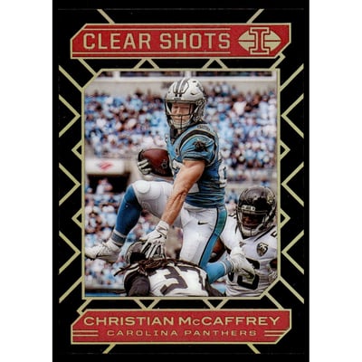 2020 Panini Illusions Clear Shots Red #8 Christian McCaffrey