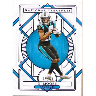 2020 Panini National Treasures Purple #16 D.J. Moore
