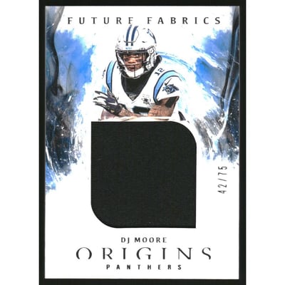 2020 Panini Origins Future Fabrics #30 D.J. Moore