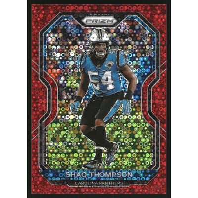 2020 Panini Prizm Prizms No Huddle Red #242 Shaq Thompson