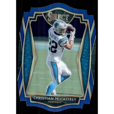 2020 Select Prizm Blue Die Cut #106 Christian McCaffrey